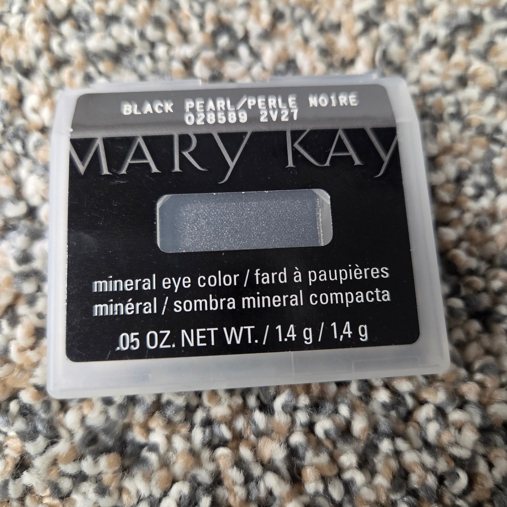 Mary Kay Mineral Eye Color Black Pearl Shimmer Eyeshadow 0.05 oz 028589 2V27